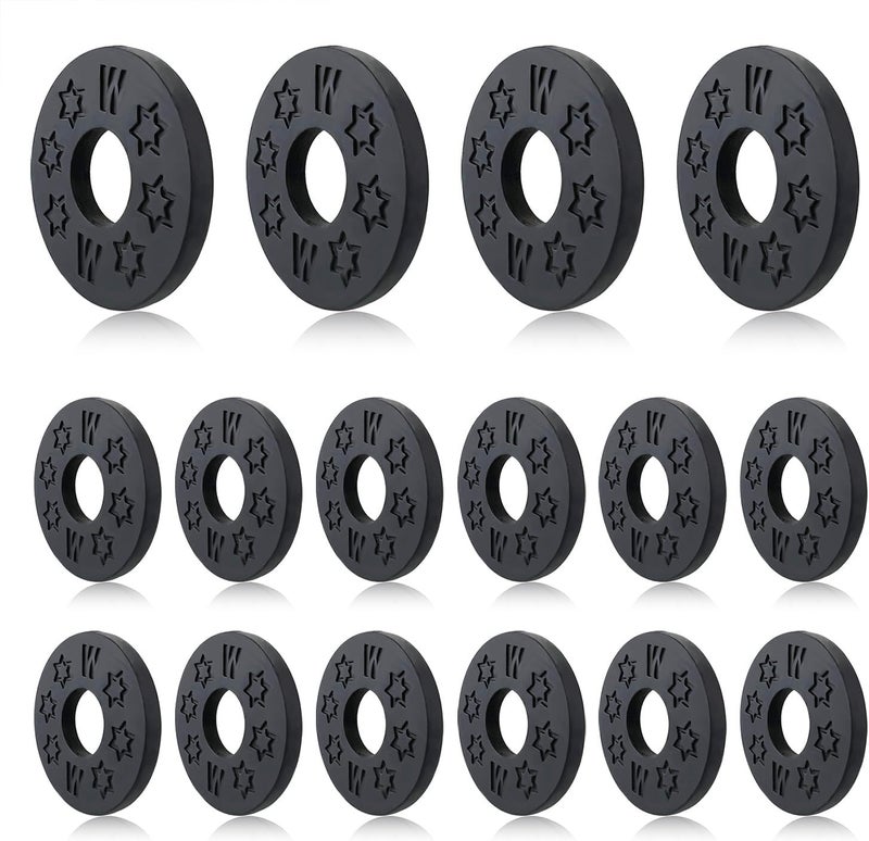 FOJOO 16 Pcs Guitar Strap Locks, acoustic guitar strap adapter for Electric, Acoustic & Bass Guitars, Strap Locks Compatible with Fender, Dunlop, Ernie Ball & More (Black) - Image 1
